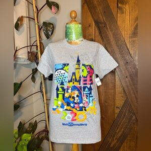 Disney Gray 202 T-Shirt with Colorful Classic Characters
